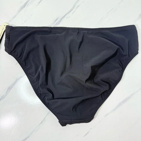 NWT Profile by Gottex Late Bloomer Classic Fit Black Lace Bikini Bottoms Size 12 - Picture 3 of 12